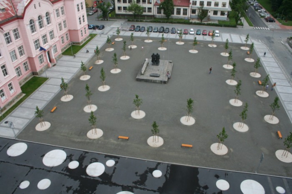Stavební úpravy náměstí Svobody ve Vsetíně