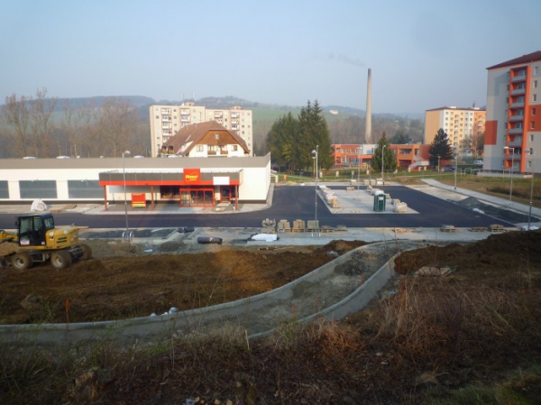 Výstavba obchodního centra PENNY market, Brumov - Bylnice