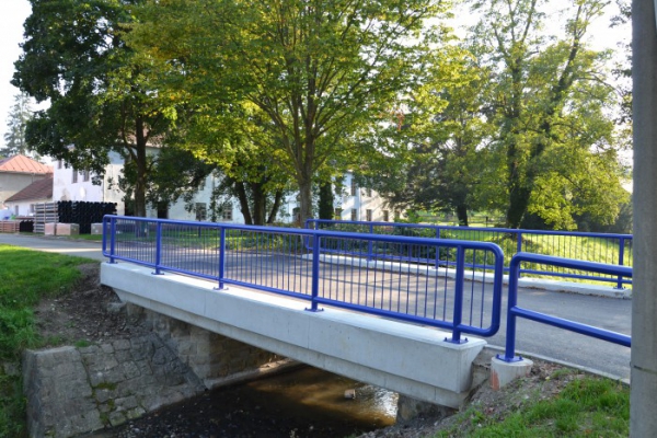 Oprava mostu přes potok Rokytenka v obci Liptál