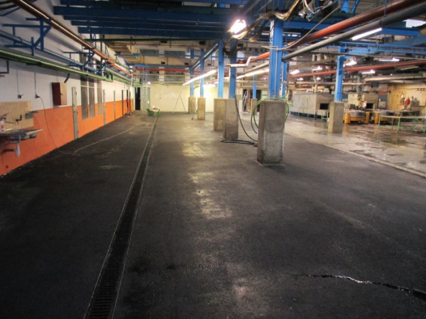 Oprava podlahy v objektu fy Tonak, Nový Jičín