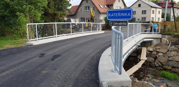 Obnova mostu v obci Ratiboř