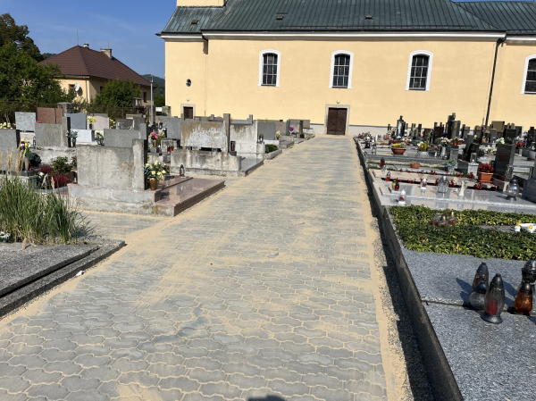 TM Stav, spol. s r.o. - Rekonstrukce ZP na hřbitově v obci Halenkov