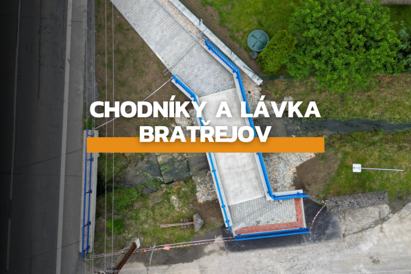 TM Stav, spol. s r.o. - Výstavba chodníku a lávky, Bratřejov