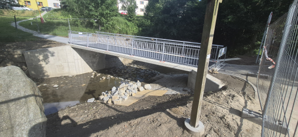 Betonová lávka přes Brumovku, Valšské Klobouky